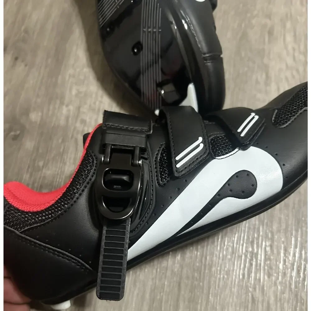 Peloton Cycling Shoes Black Red EU 40 Women’s US 9 Road Bike Indoor Cycling Shoe